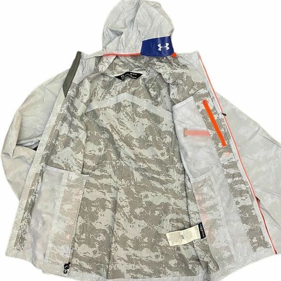 UNDER ARMOUR 1315122-706 UA Womens Sz XSmall Gray Scrambler Hiking Jacket $160+ - Picture 3 of 6